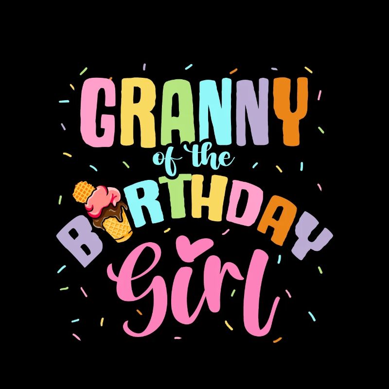 Eiscreme Geburtstag Party Oma Großmutter Eis