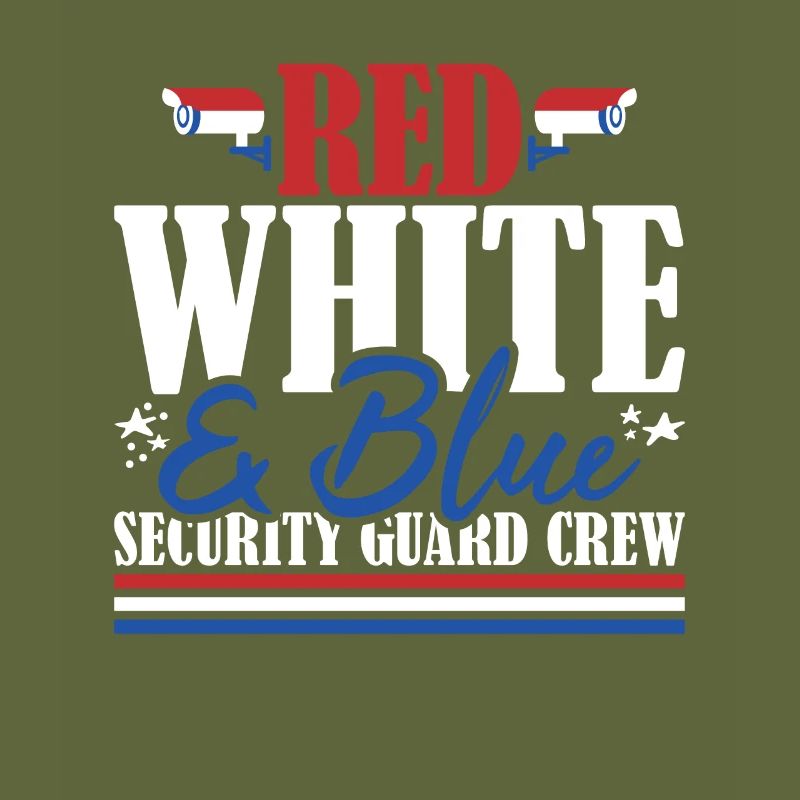Vétéran US Flag Red White & Blue Garde de sécurité