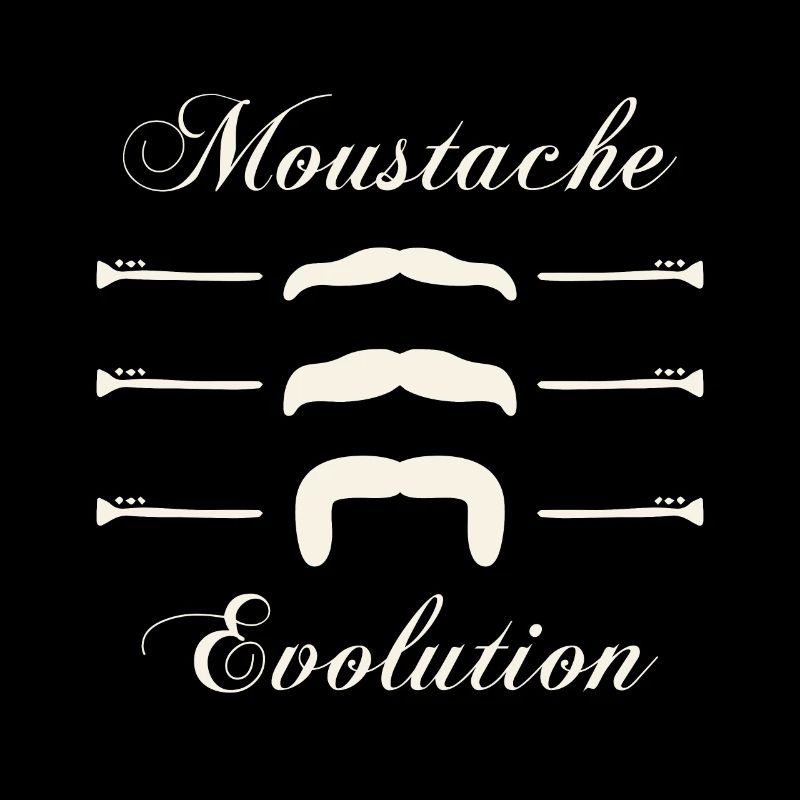 moustaches évolution, Idée cadeau d'élégance.