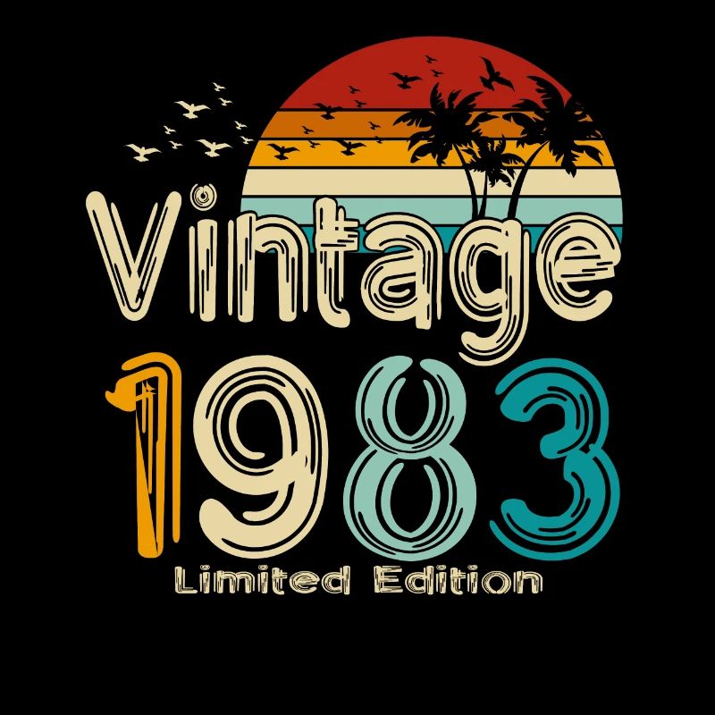 1983 Born in 1983 Vintage Retro