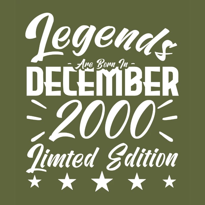 anniversary gift,Legends are born in DECEMBER 2000