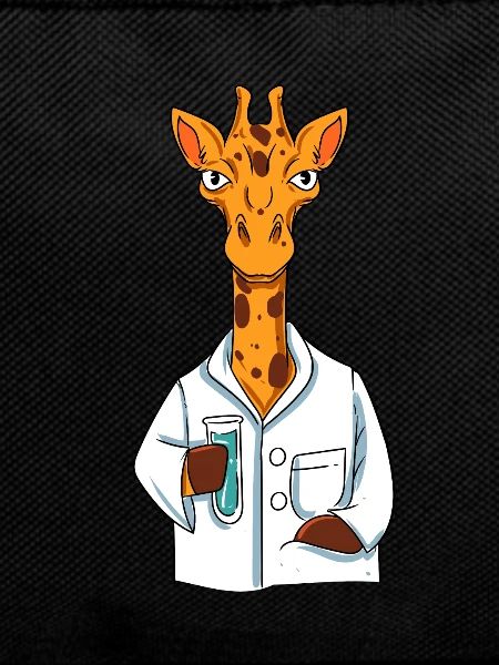 Scientifique girafe