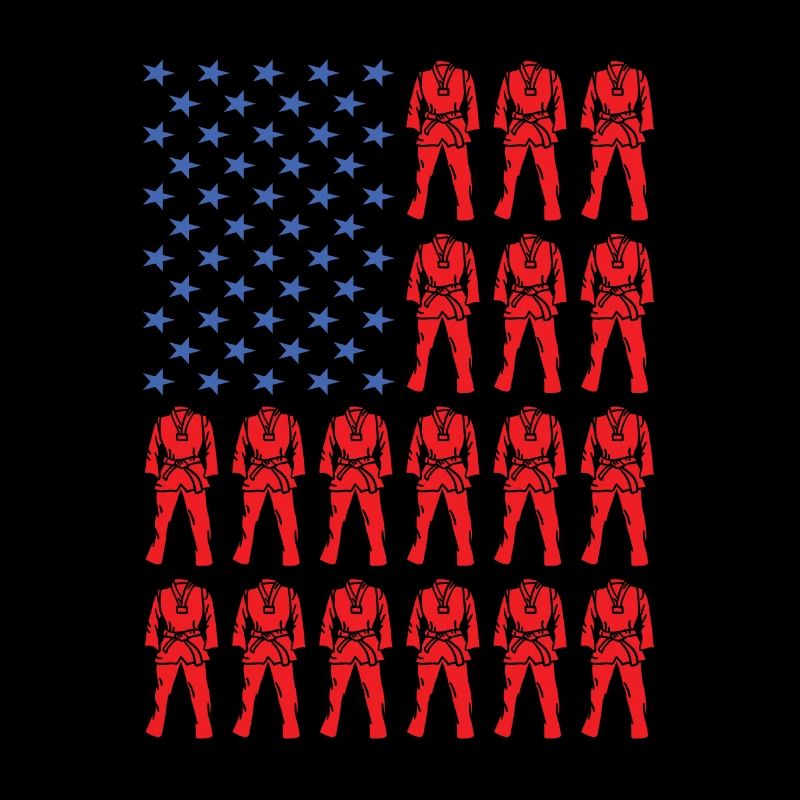 Sport Us Flag Taekwondo