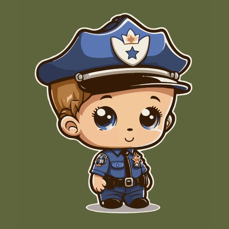 Young policeman