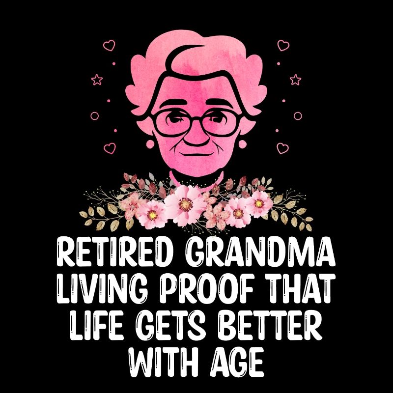 Grand-mère retraitée Pension de retraite Grand-mère Reti