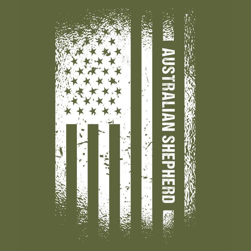 Chien Aussie Us Drapeau