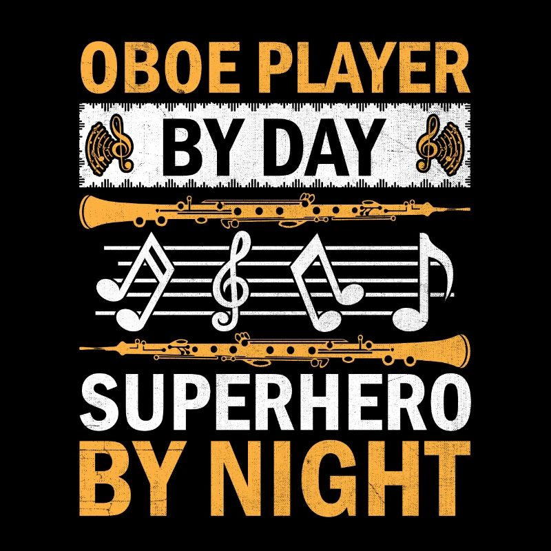 Oboe Player Oboe Basoonist Marching Band Instrumen