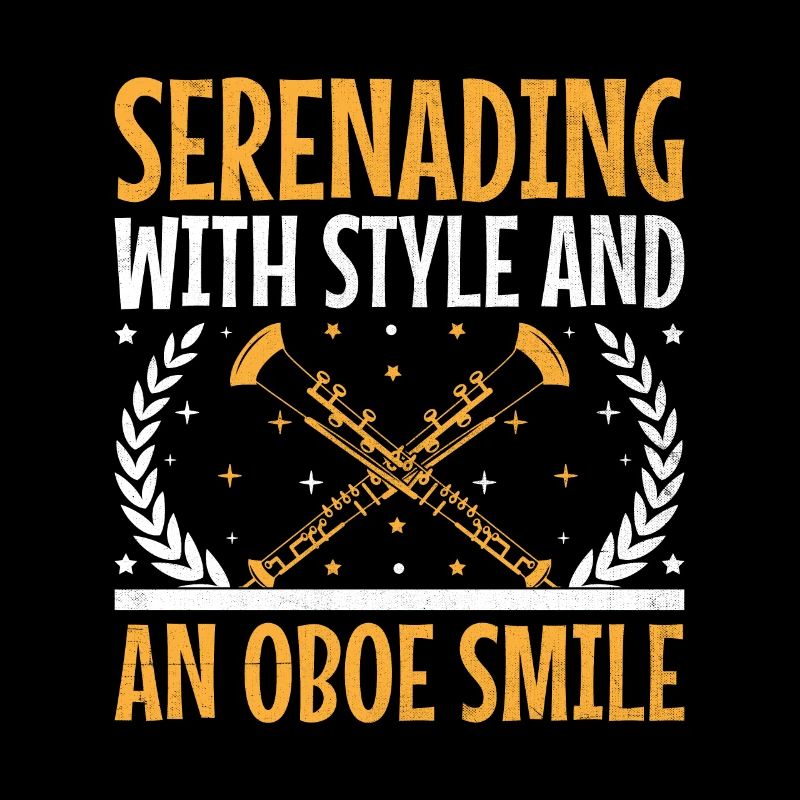 Oboe Player Oboe Basoonist Marching Band Instrumen