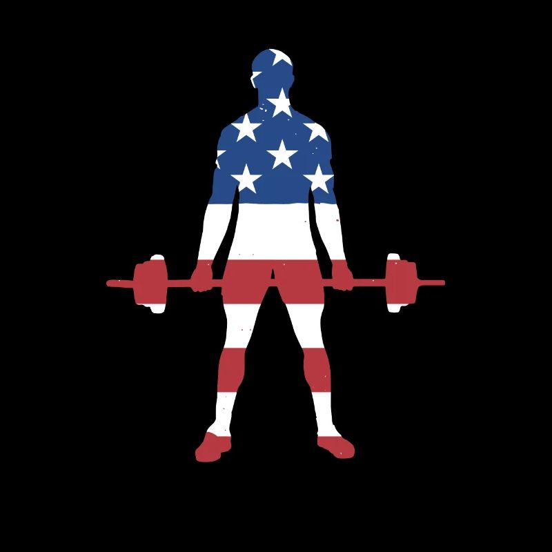 Sport Us Flag Powerlifting
