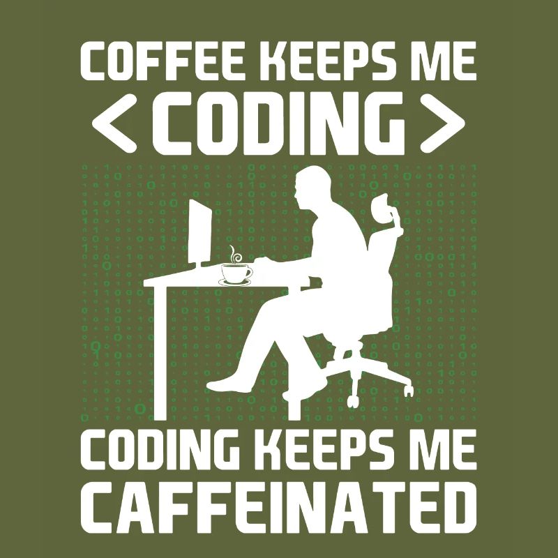 Kaffee-Codierung Programmierer Programmierer Entwickler Nerd Coff