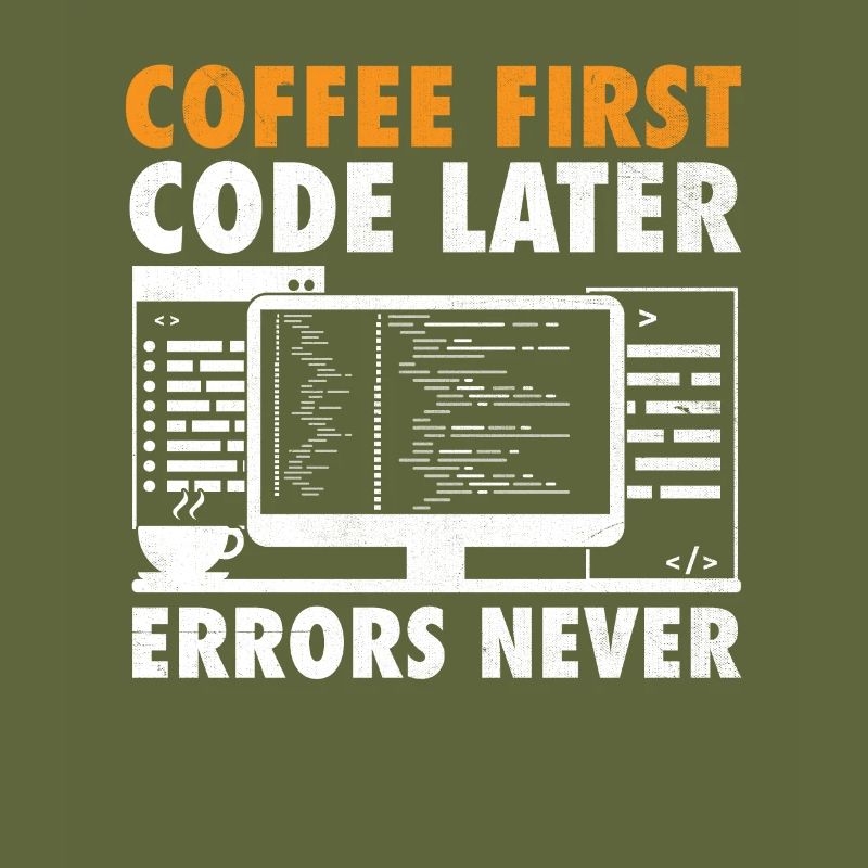 Kaffee-Codierung Programmierer Programmierer Entwickler Nerd Coff