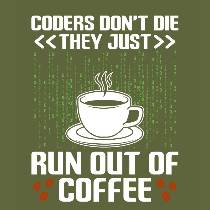 Kaffee-Codierung Programmierer Programmierer Entwickler Nerd Coff
