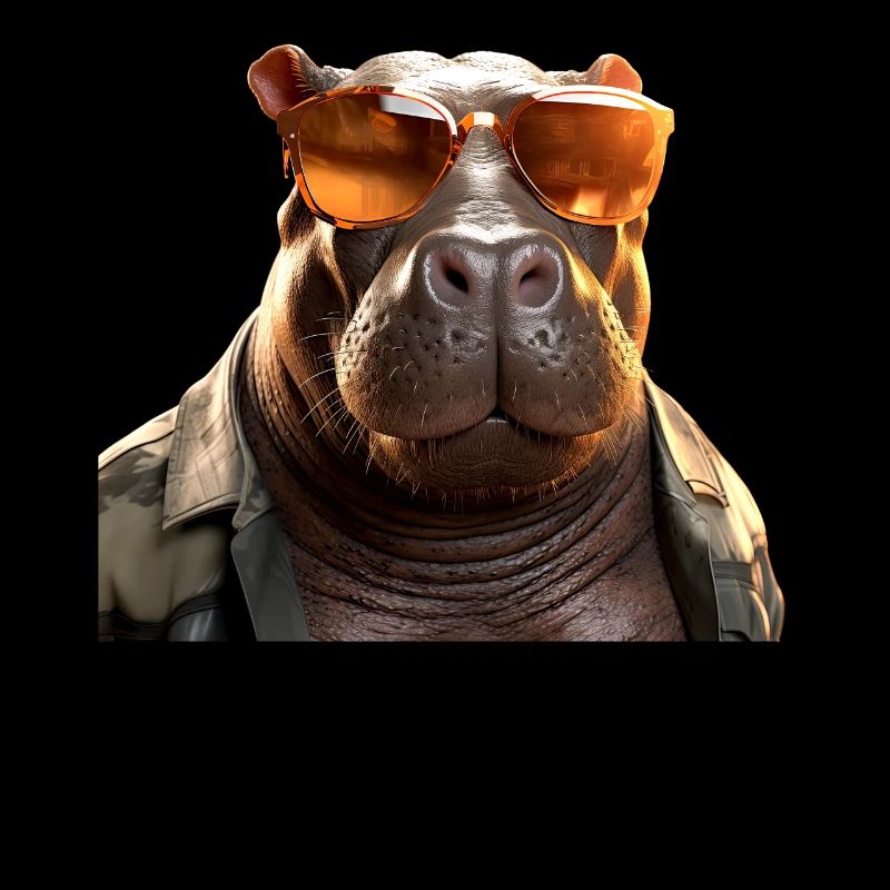Hippo Hippo Papa Hippopotamus Cool Hippo