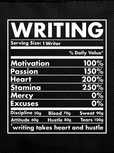 Writer Nutrition Writing