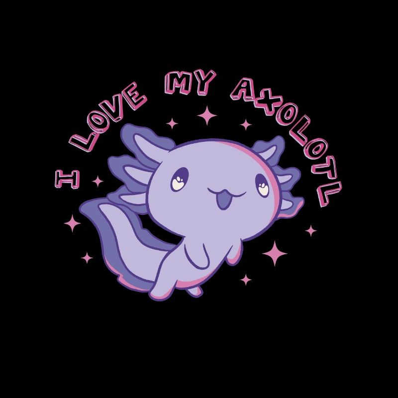 Funny Axolotl Love