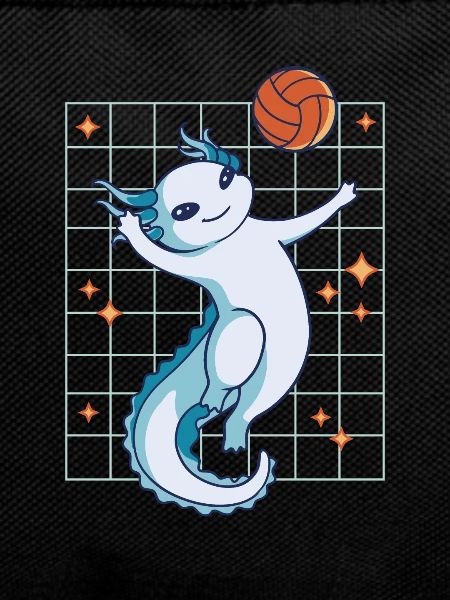 Funny Axolotl Basketball