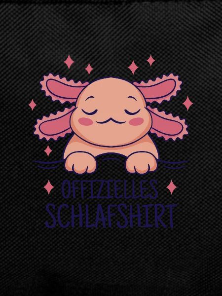 Funny Axolotl Sleeping