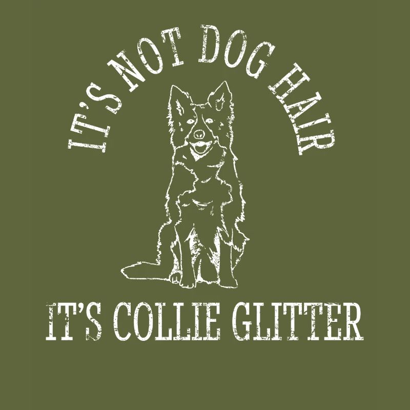 Conception unique de border collie pour