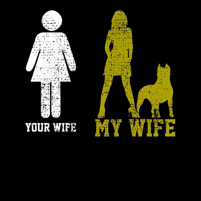 Inspirierende Pitbull-Mutter-Ehefrau-Mama-Kunst