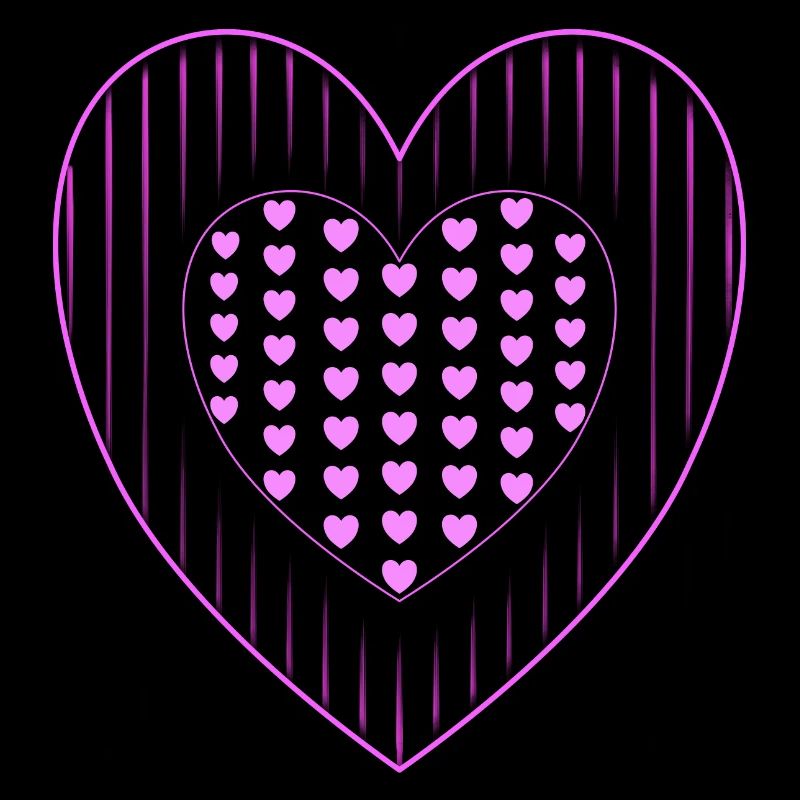 pink hearts many pink hearts