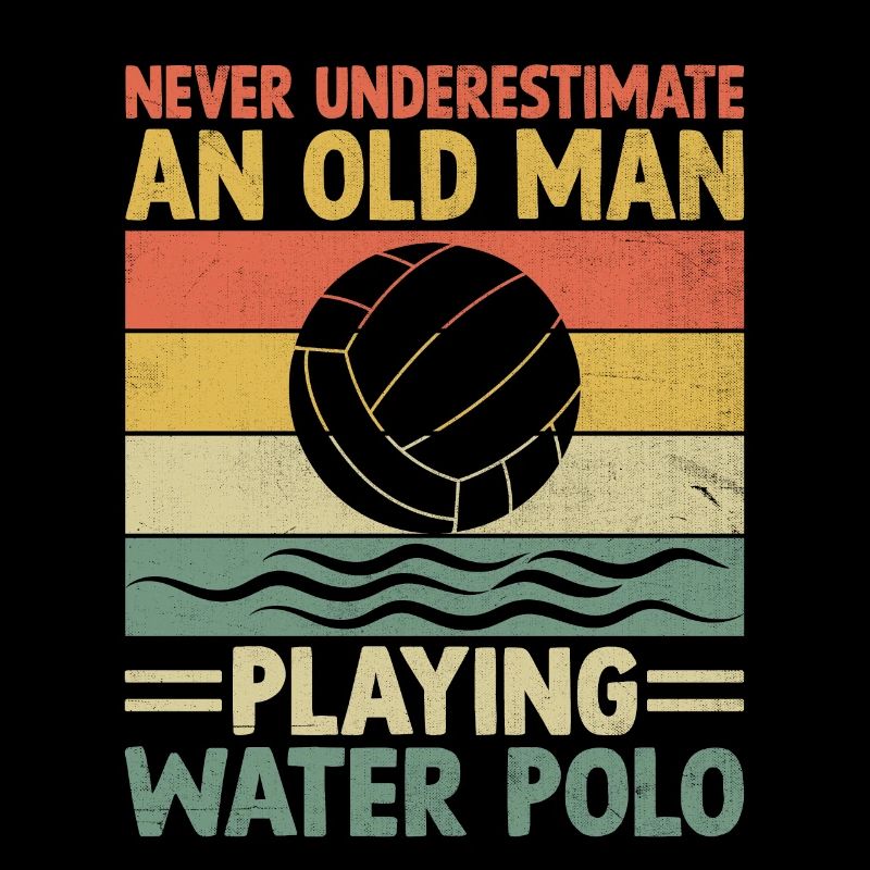 Never Underestimate An Old Man Playing Water Polo
