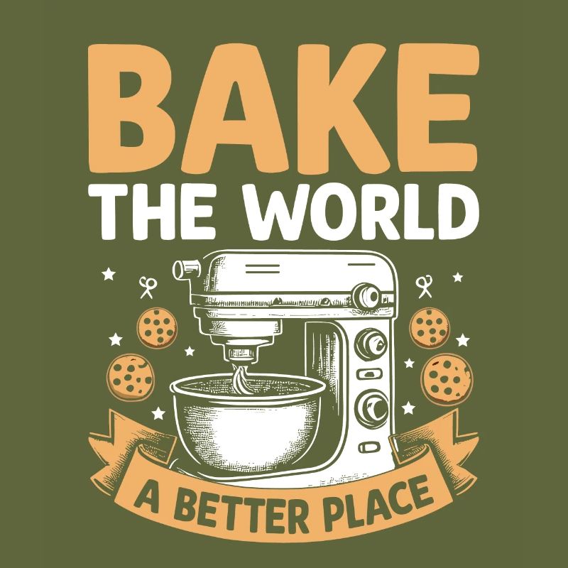 Bake The World Ein besserer Ort Bäcker Gebäck Backen