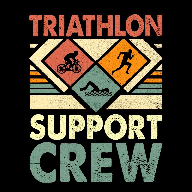 Triathlon Support Crew Natation Vélo Course Triathlète