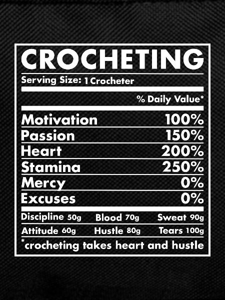Crocheter Nutrition Crocheting