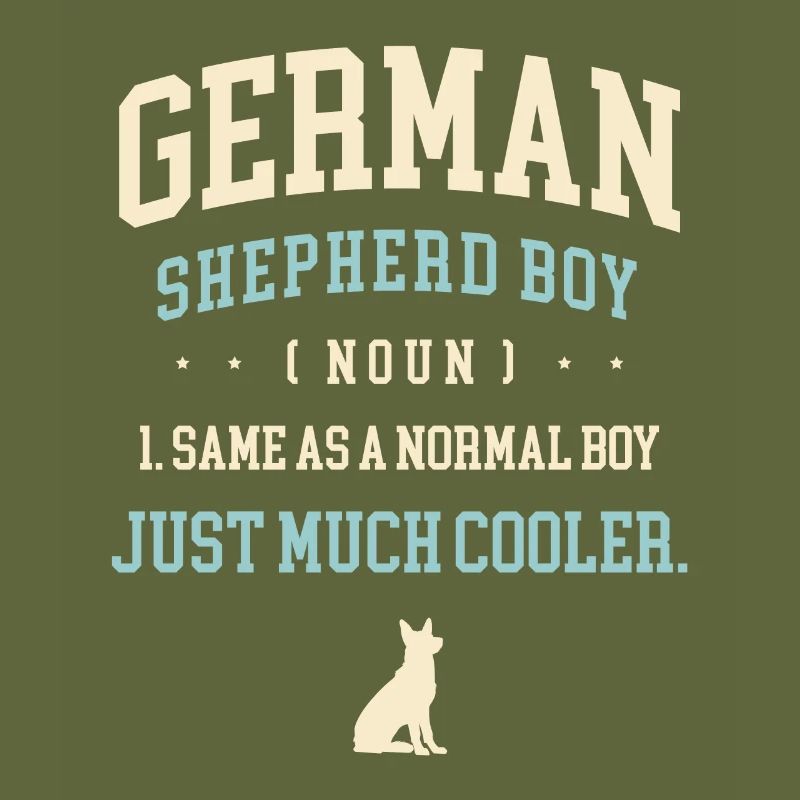 Deutscher Schäferhundjunge Wie Ein Normaler Junge Nur Viel