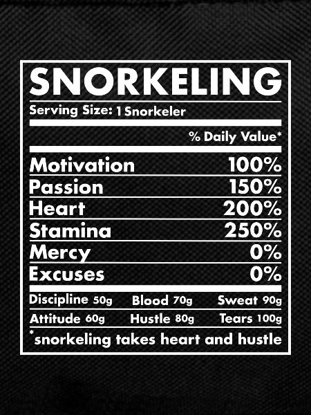 Snorkeler Nutrition Snorkeling