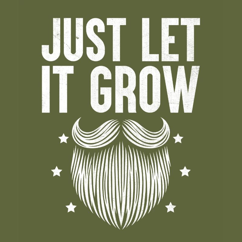 Lass es einfach Bärte wachsen Bärtiger Bartmann
