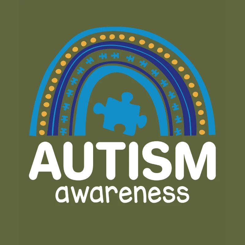 Autism awareness rainbow