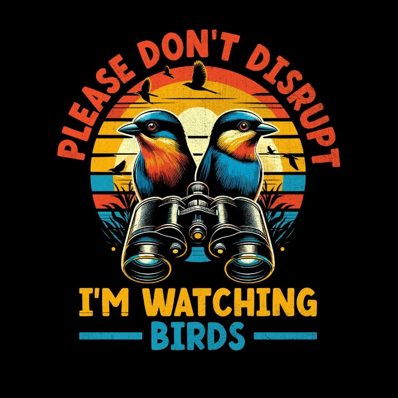 Bitte stören Sie mich nicht, ich beobachte Vögel