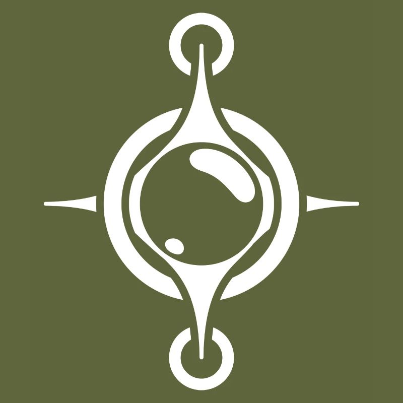 Abstract Sphere Compass Design: Intriguing Design