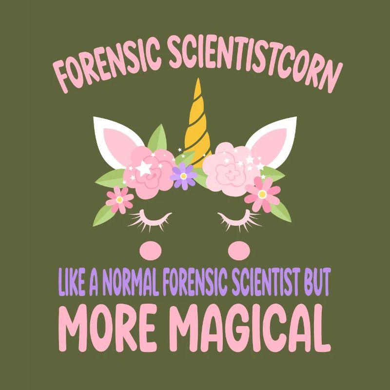 Forensic Scientistcorn comme un scientifique normal