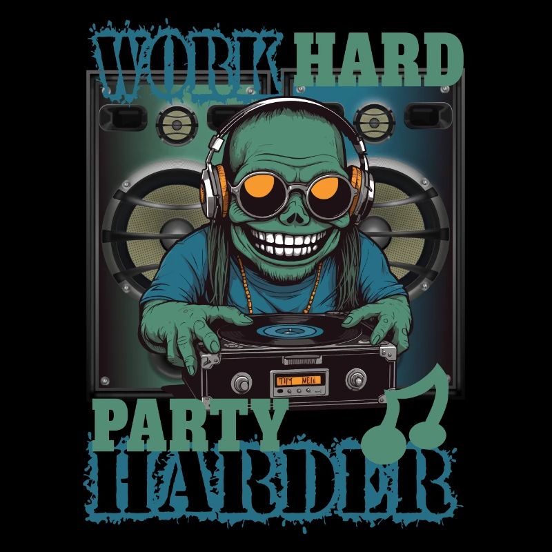Arbeite Hart Party Härter