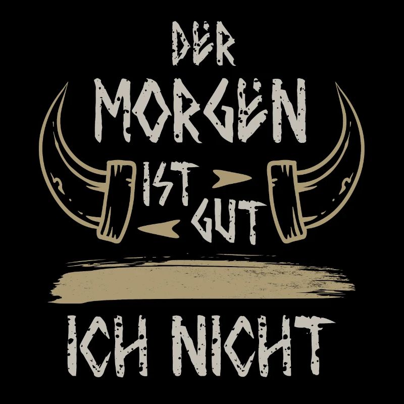 Wikinger Design, sarkastisch, böse. Morgenmuffel