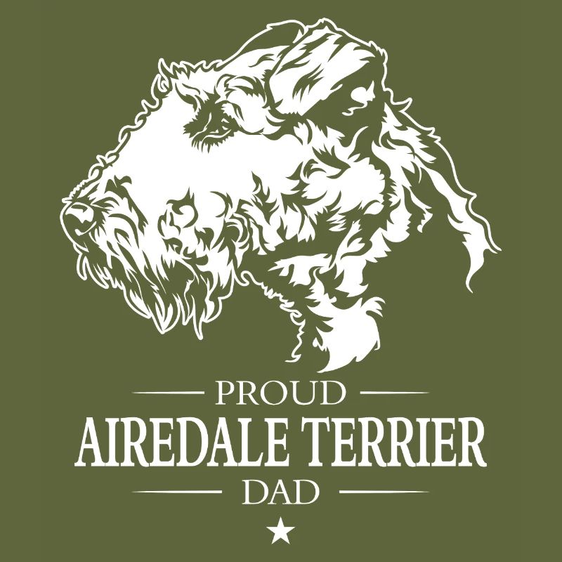 Airedale Terrier Dad Hunde Hund Wilsigns