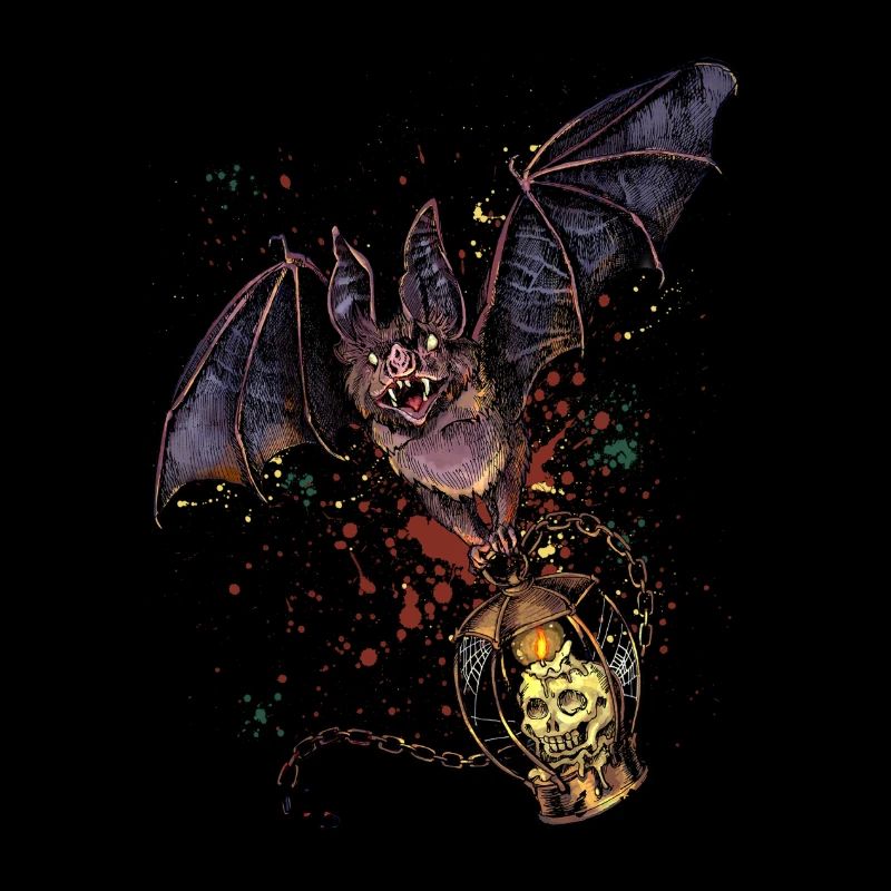 Scary Halloween bat