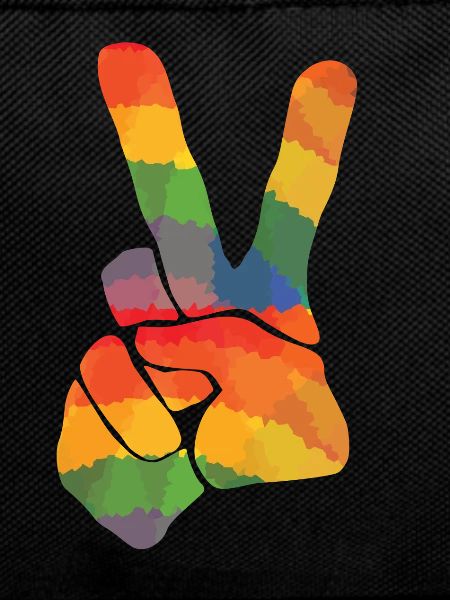Farbiges Peace Zeichen