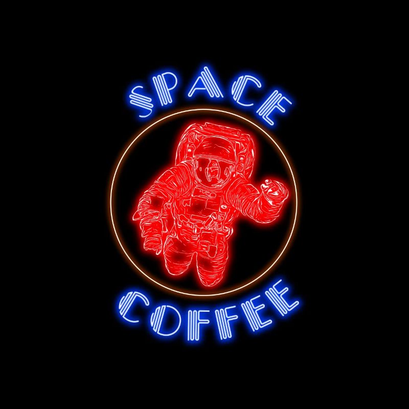 Space Coffee Motiv Geschenkidee Astronaut Gaming