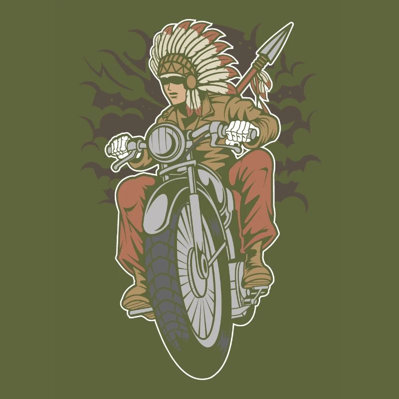 Native Indian Biker