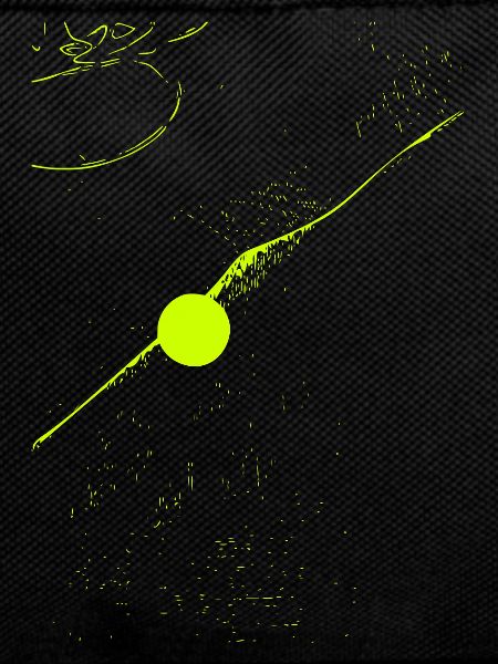 Neon-Orbit-Spur abstrakt