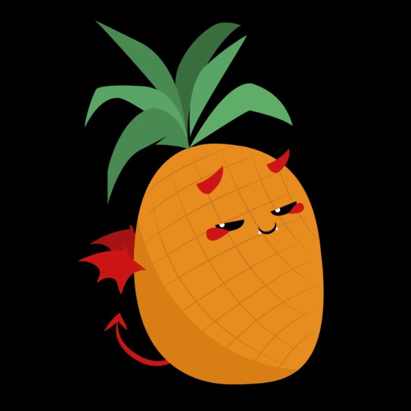 Cute Devil Pineapple - Little Fruity Demon