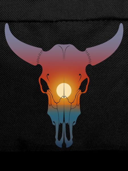 Sunset skull