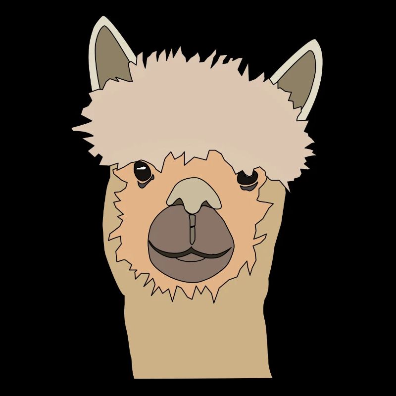Smiling llama sweet alpaca