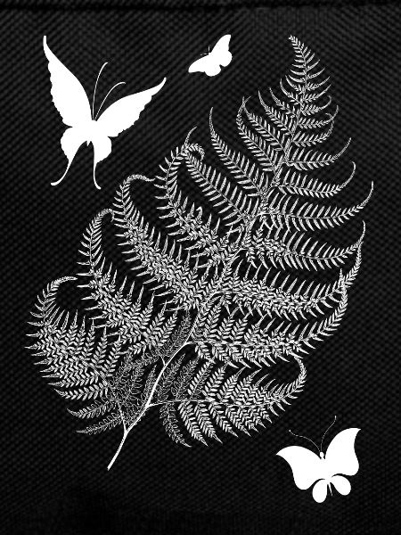 Fern butterflies design