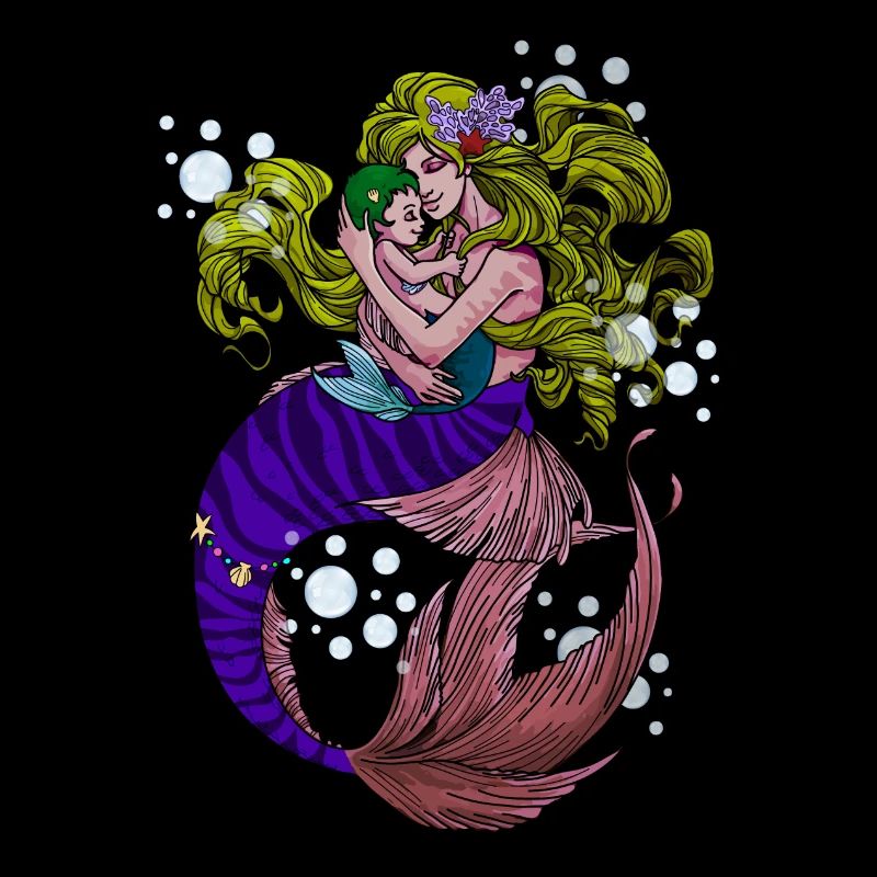 Mama Mermaid Mermaid
