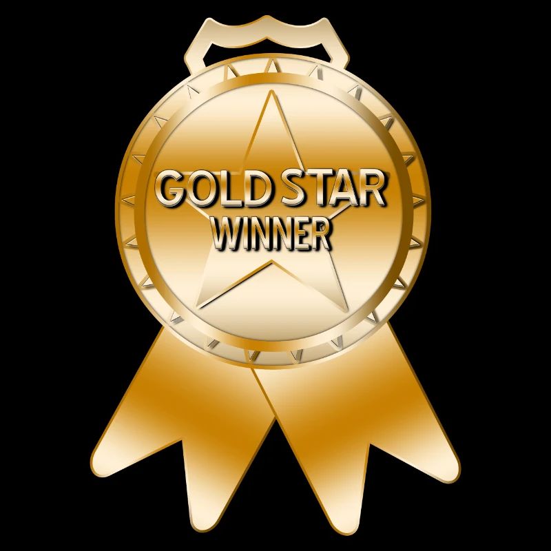 Gold Star Gewinner-Medaille