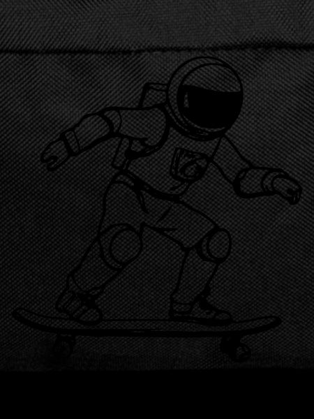Astronaut rides skateboard space astronauts